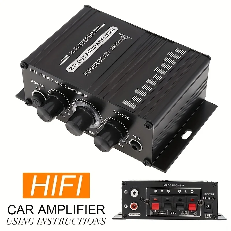 AK-270 HIFI Amplifier Channel  - Audio Home Cinema ulasan dan harga