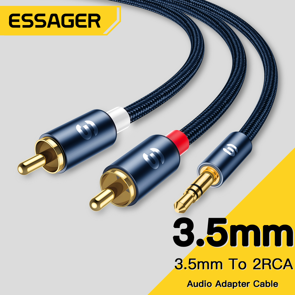 Essager Audio Cables 3.5mm Jac - Home Cinema Tv ulasan dan harga