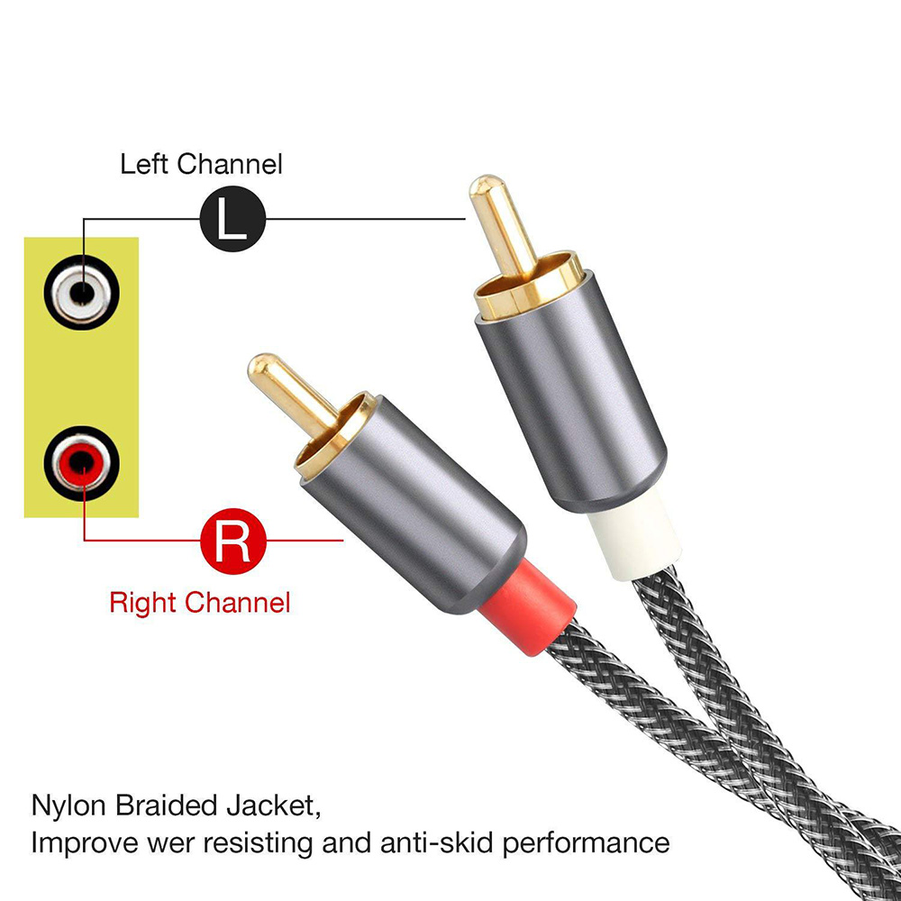 2RCA To 2 RCA Male To Male Aud - Home Cinema Tv ulasan dan harga
